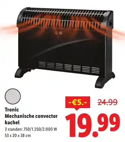 Lidl Tronic Mechanische convector kachel aanbieding
