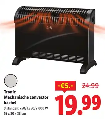 Lidl Tronic Mechanische convector kachel aanbieding