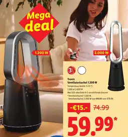 Lidl Tronic Ventilatorkachel 1.200 W aanbieding