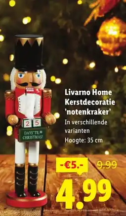 Lidl Livarno Home Kerstdecoratie notenkraker aanbieding