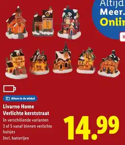 Lidl Livarno Home Verlichte kerststraat aanbieding
