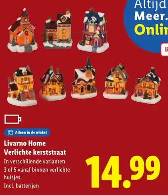Lidl Livarno Home Verlichte kerststraat aanbieding