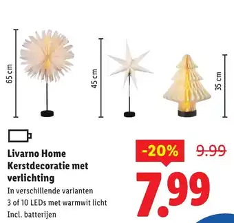Lidl Livarno Home Kerstdecoratie met verlichting aanbieding