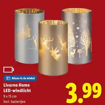 Lidl Livarno Home LED-windlicht aanbieding