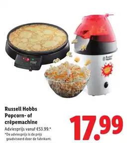 Lidl Russell Hobbs Popcorn of crêpemachine aanbieding