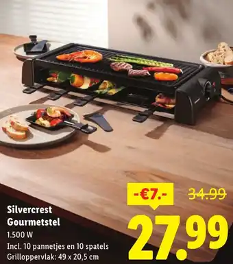 Lidl Silvercrest Gourmetstel aanbieding
