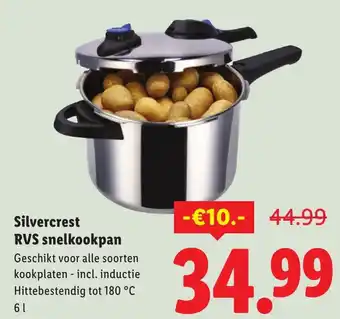Lidl Silvercrest RVS snelkookpan aanbieding