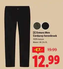 Lidl Esmara Men Corduroy herenbroek aanbieding