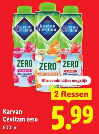 Lidl Karvan Cévitam zero aanbieding