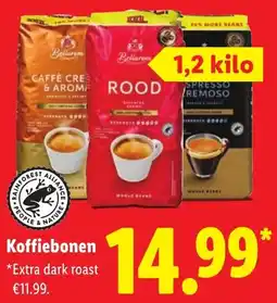 Lidl Koffiebonen aanbieding