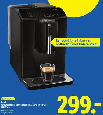 Lidl Bosh Volautomatisch koffiezetapparaat Serie 2 VeroCafe TIE20109 aanbieding