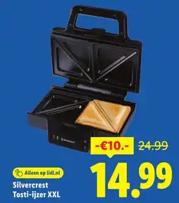 Lidl Silvercrest Tosti-ijzer XXL aanbieding