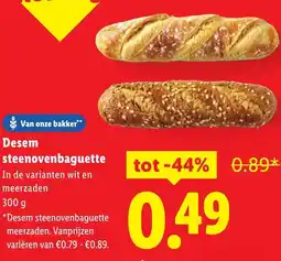 Lidl Desem steenovenbaguette aanbieding