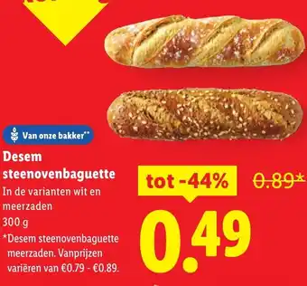 Lidl Desem steenovenbaguette aanbieding