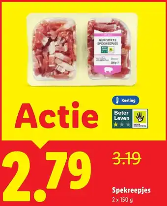 Lidl Spekreepjes aanbieding