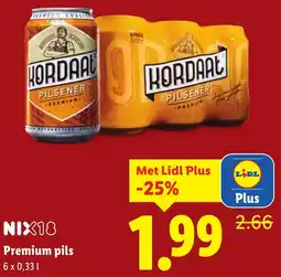 Lidl Premium pils aanbieding