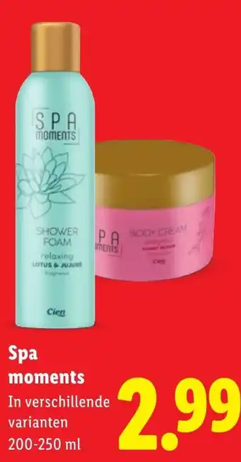 Lidl Spa moments aanbieding