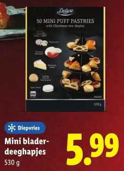 Lidl Mini bladerdeeghapjes aanbieding