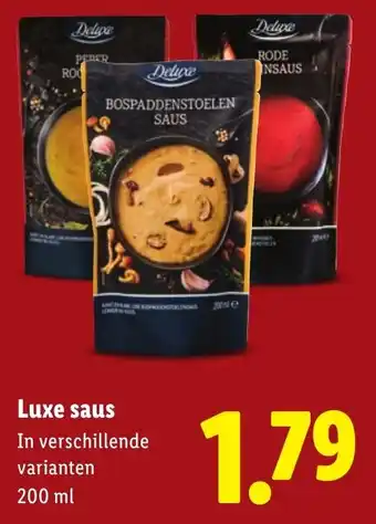 Lidl Luxe saus aanbieding