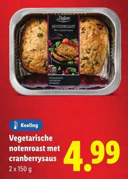 Lidl Vegetarische notenroast met cranberrysaus aanbieding