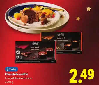 Lidl Chocoladesoufflé aanbieding
