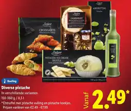 Lidl Diverse pistache aanbieding