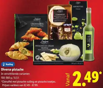Lidl Diverse pistache aanbieding