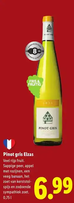 Lidl Pinot gris Elzas aanbieding