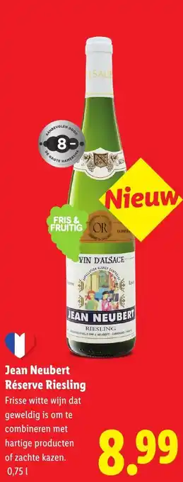 Lidl Jean Neubert Réserve Riesling aanbieding