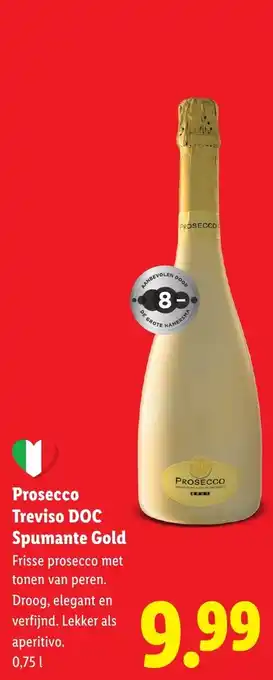 Lidl Prosecco Treviso DOC Spumante Gold aanbieding
