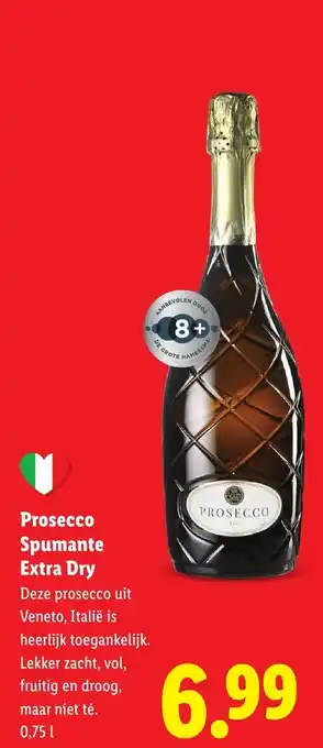 Lidl Prosecco Spumante Extra Dry aanbieding