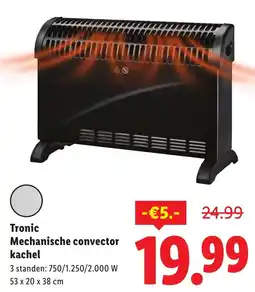 Lidl Tronic Mechanische convector kachel aanbieding
