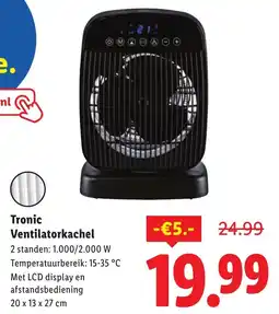 Lidl Tronic Ventilatorkachel aanbieding