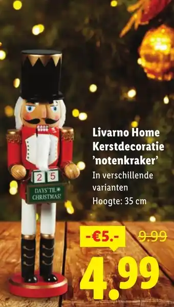 Lidl Livarno Home Kerstdecoratie notenkraker aanbieding