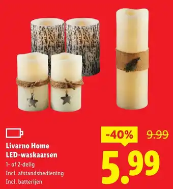 Lidl Livarno Home LED-waskaarsen aanbieding