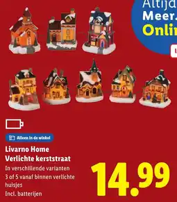 Lidl Livarno Home Verlichte kerststraat aanbieding