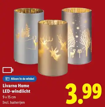 Lidl Livarno Home LED-windlicht aanbieding
