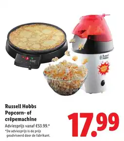 Lidl Russell Hobbs Popcorn of crêpemachine aanbieding