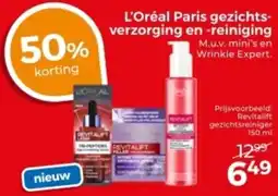 Trekpleister L'Oréal Paris gezichtsverzorging en reiniging aanbieding