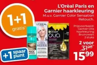 Trekpleister L'Oréal Paris en Garnier haarkleuring aanbieding