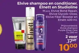 Trekpleister Elvive shampoo en conditioner, Elnett en Studioline aanbieding