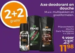 Trekpleister Axe deodorant en douche aanbieding