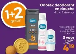 Trekpleister Odorex deodorant en douche aanbieding