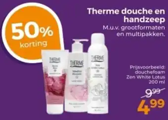 Trekpleister Therme douche en handzeep aanbieding