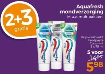 Trekpleister Aquafresh mondverzorging aanbieding
