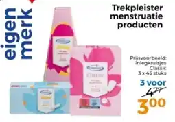 Trekpleister Trekpleister menstruatie producten aanbieding