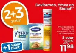 Trekpleister Davitamon, Ymea en Bional aanbieding