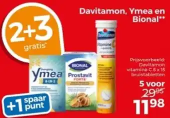 Trekpleister Davitamon, Ymea en Bional aanbieding