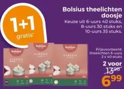 Trekpleister Bolsius theelichten doosje aanbieding