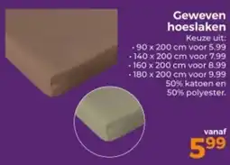 Trekpleister Geweven hoeslaken aanbieding